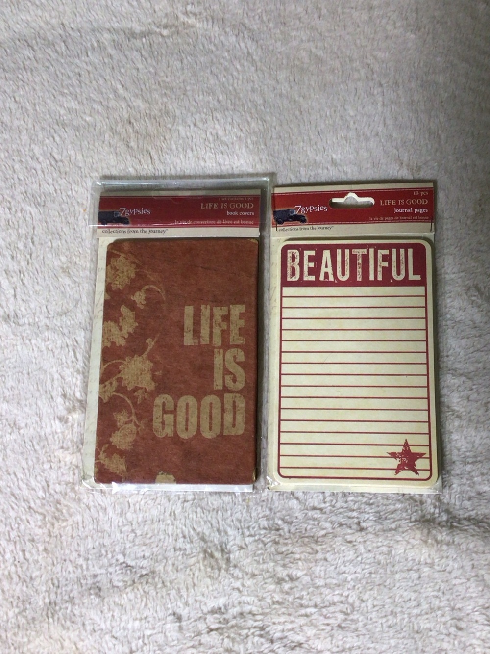 7gypsies life is good book covers and journal pages